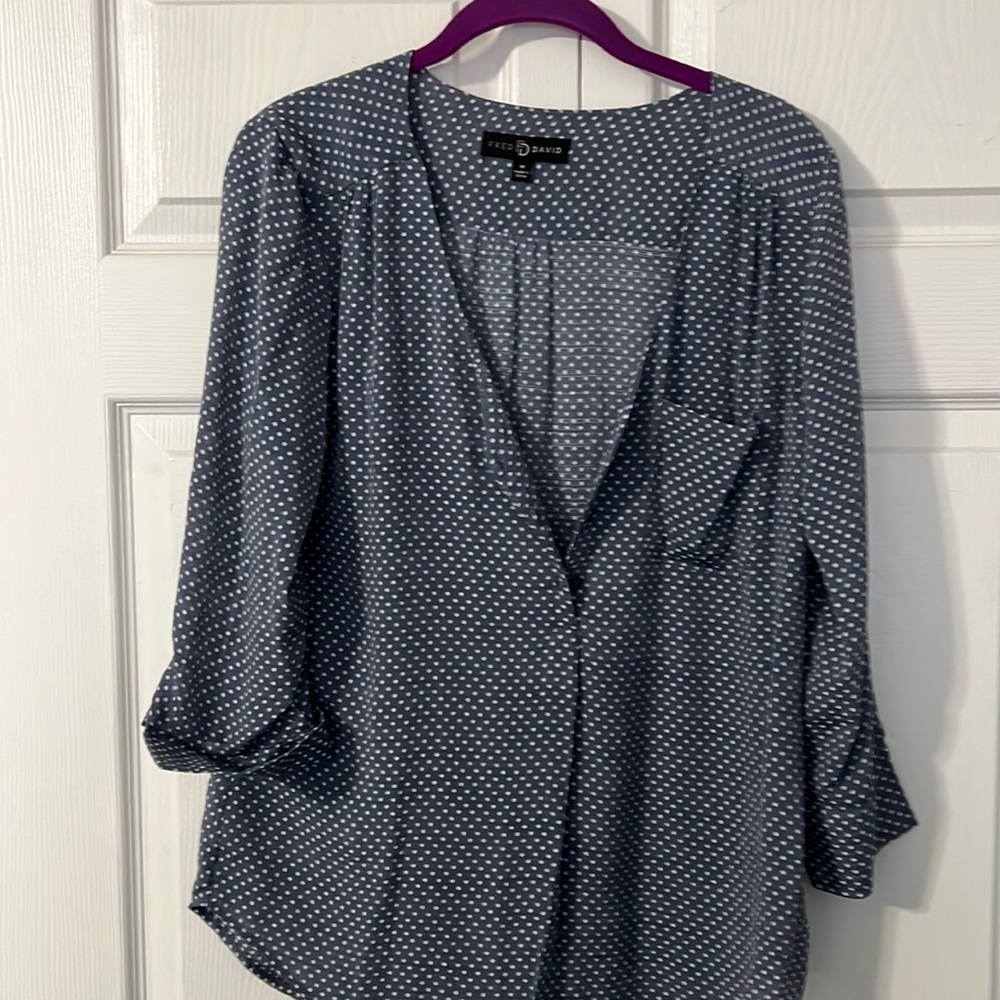 Blue with White polkadots